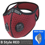 Sport Face Mask With Filter KN95 Activated Carbon