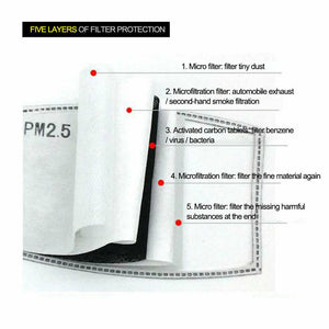 10-100 PCS PM2.5 Filter Paper Anti Haze Mouth Mask Anti Dust